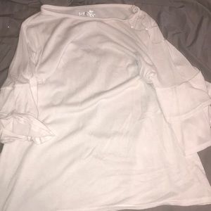 White flowy shirt